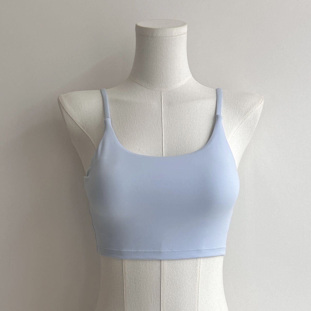 Baby Blue Sports Bra & Pinwheel Blue High-Waist Yoga Leggings Set – 2-Piece Seamless Activewear for Women